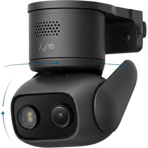image:imageeufy Security IndoorOutdoor Camera C312Pack P66 SpotlightFree Color Night Vision 360 Coverage View AutoTrackingHumanVehiclePetCry Detection 247 Recording Black No SubscriptionBlack