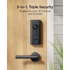 image:imageeufy Security Smart Lock E40 with Facial Recognition Keyless Entry Door Lock for Front Door Advanced 3in1 Security 2K Camera Doorbell and Face Unlocking Dual Power System MatterFingerprint Keyless Entry
