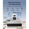 image:imageeufy Security 4K PoE NVR System E504Cam KitDualLens BulletPTZ2TB HDD8 Cam  4TB HDD