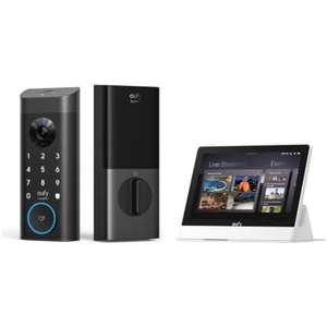 image:imageeufy Security Video Smart Lock E330 with eufy Smart Display E10 3in1 CameraDoorbellFingerprint Keyless Entry Door Lock